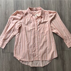 Free People Elisha Printed Oxford Top